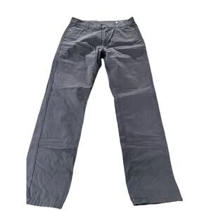 Peter England Gray Flat Front Slim Fit Khaki Chino Pants Men's Size 34x30